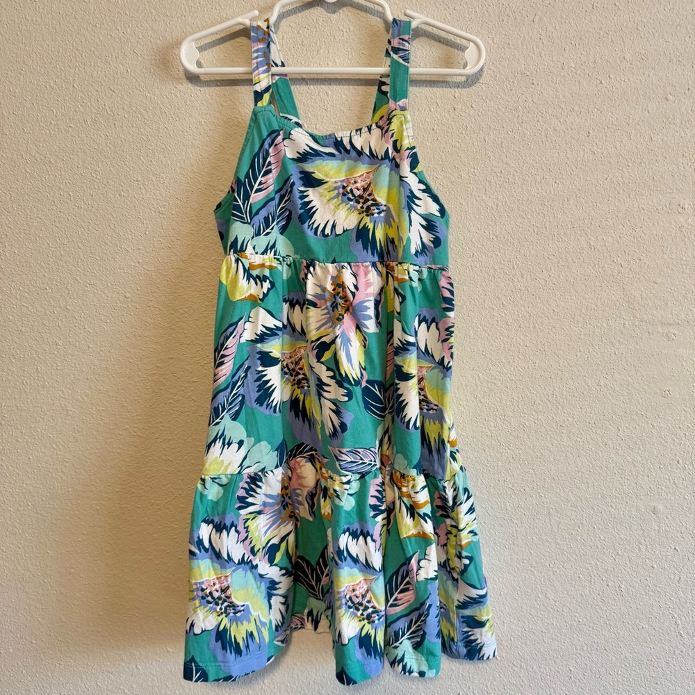 Carter's Tropical Floral Kids Dress in Blue and Yellow